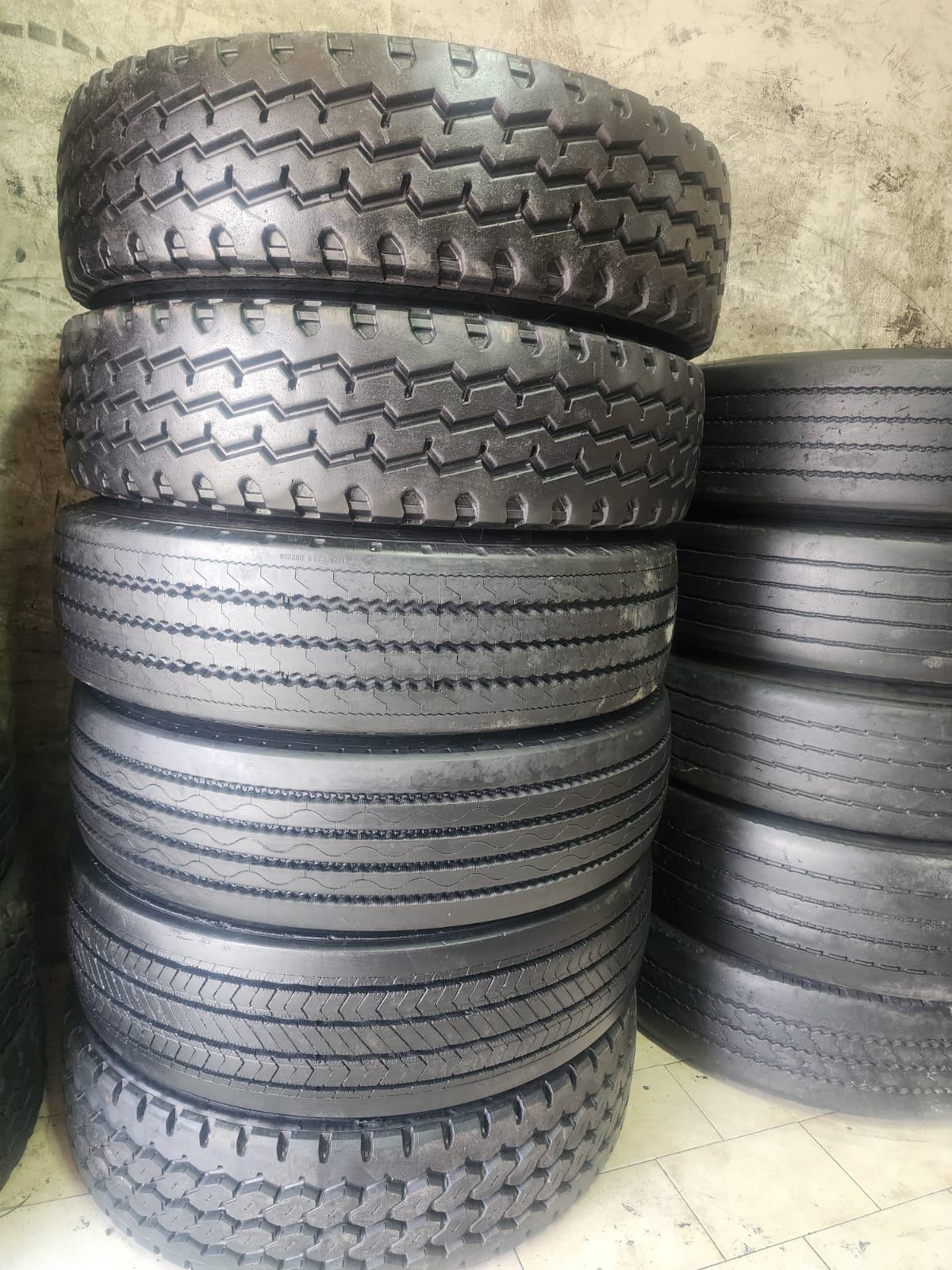 TLB tyre fitment on site